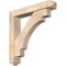 Ekena Millwork Merced Arts and Crafts Smooth Bracket w/ Offset Brace, Douglas Fir, 5 1/2"W x 30"D x 30"H BKT0604X30X30MRC03SDF - alternate 1